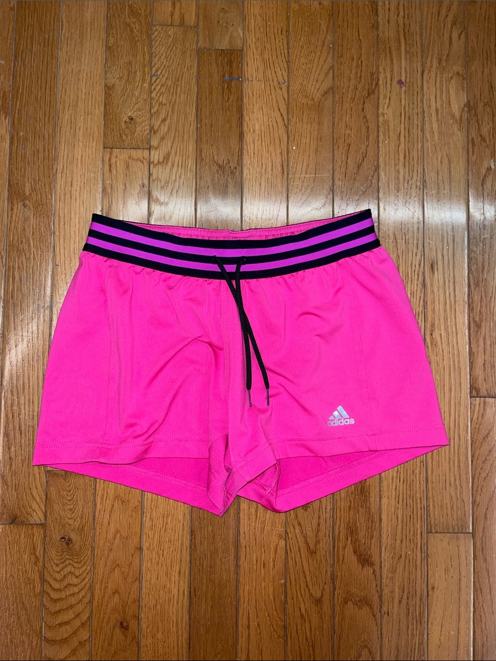 Pink & Black Adidas Athletic Shorts